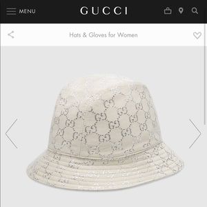 GUCCI LAMÉ BUCKET HAT